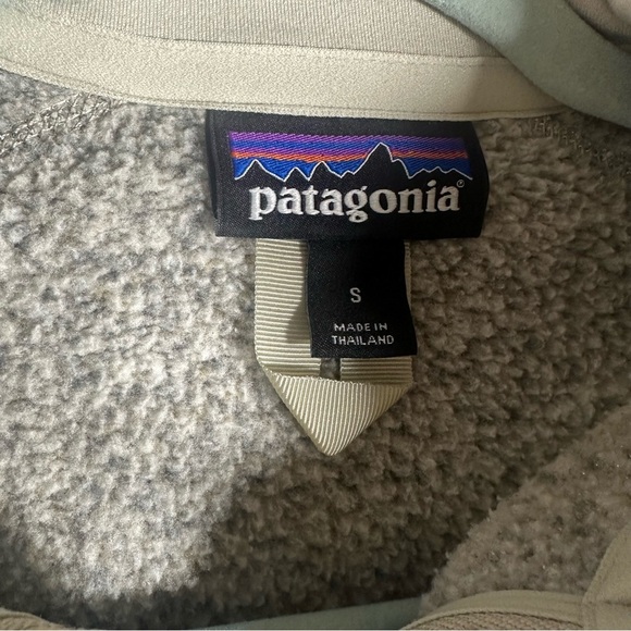 Patagonia Sweater Womens 1/4 Zip Small Pullover Better Fleece Tan Heathered - Picture 4 of 10